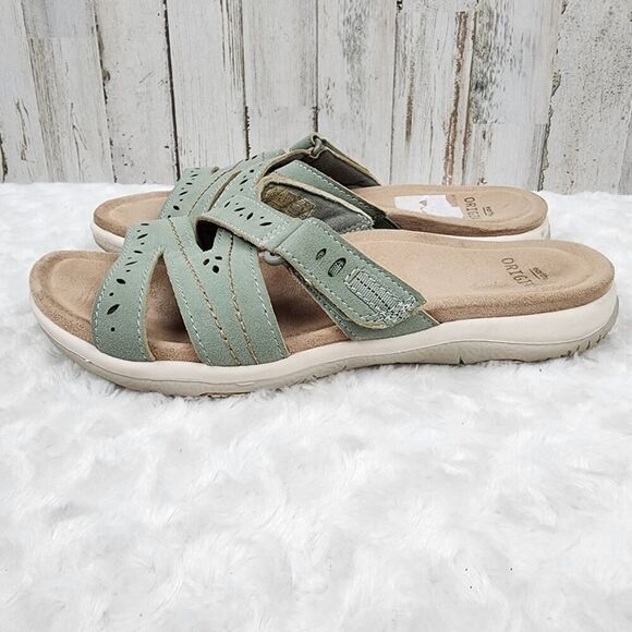 Earth Origins Sandra Slide Sandals Seafoam Size 8.5 - Picture 2 of 9